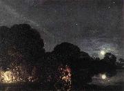 Adam Elsheimer The Flight into Egypt oil on canvas